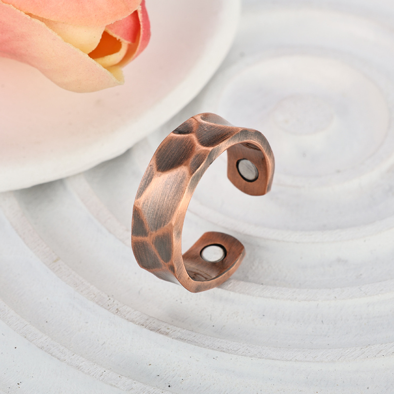 Classical Copper Magnetic Rings for Men and Women
